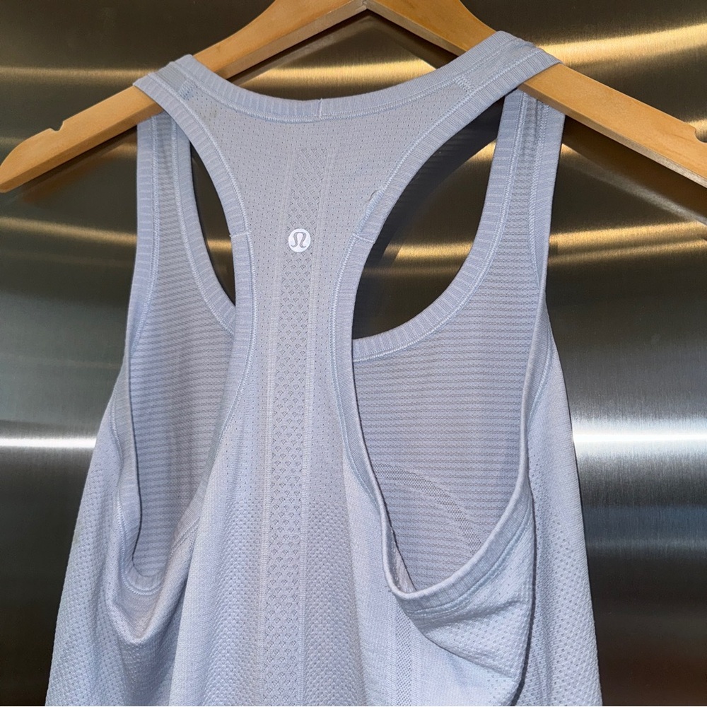 Lululemon Swiftly Tech Racerback Tank Top Caspian Light Blue Lightweight OG - Picture 6 of 16